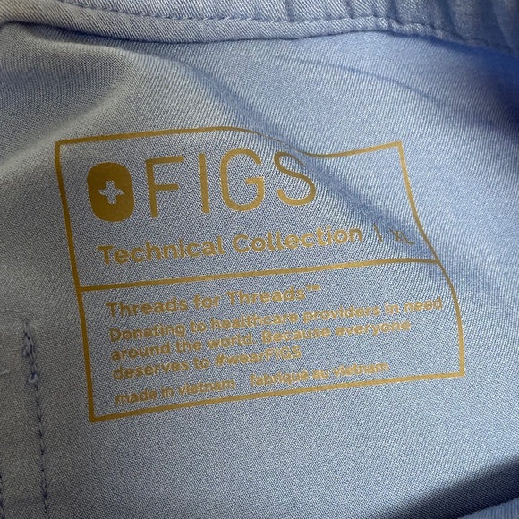 Figs men scrub Set leon top/Cairo pants ceil blue size xl - Picture 8 of 11